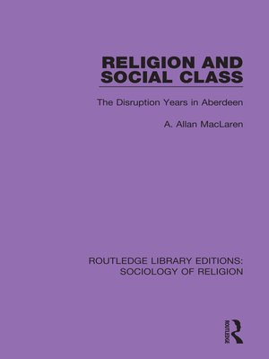 cover image of Religion and Social Class